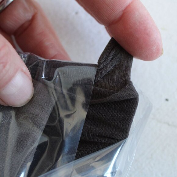 Vintage 1990s 2000s Pantyhose, New NOS, Hanes Barely Black, Size A-B, Silk Refle - Picture 9 of 10